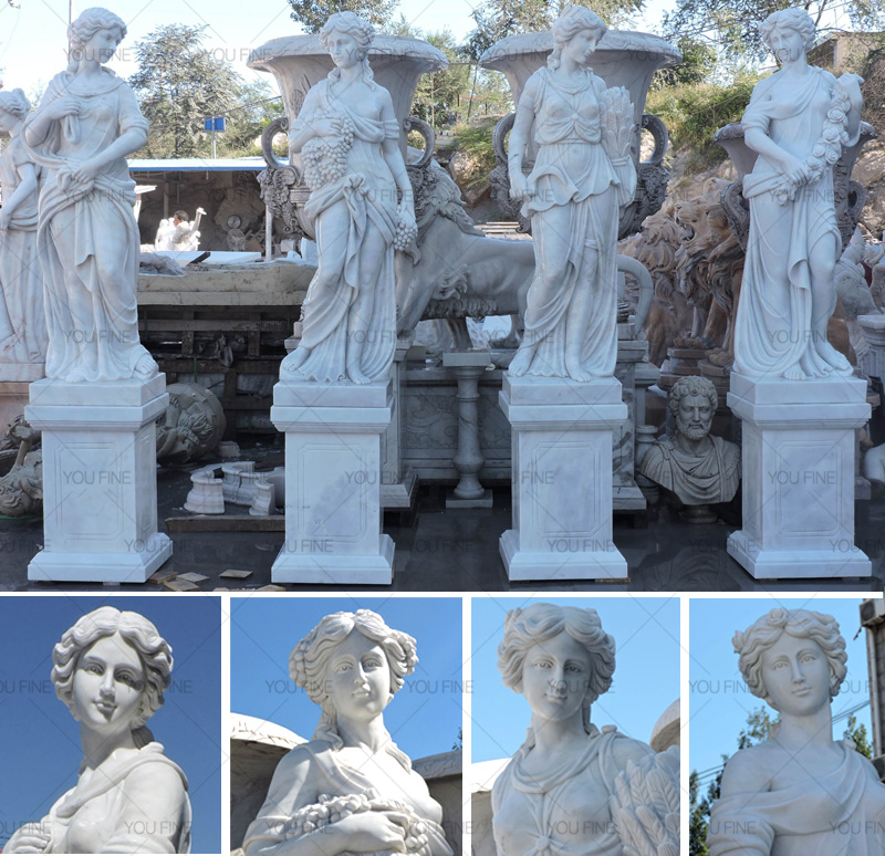 Goddesses of the Four Seasons famous sculpture set