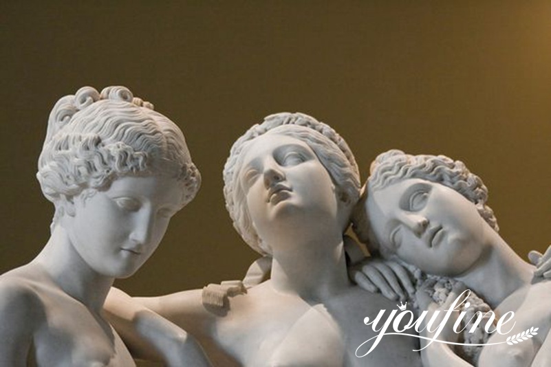 Life Size Garden White Marble Three Graces Statue