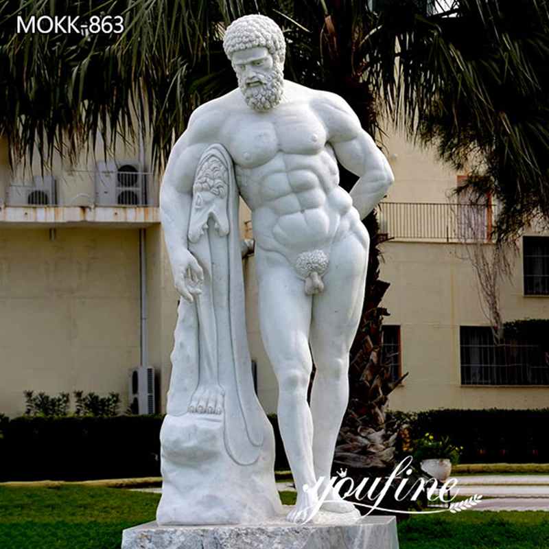 Famous Life Size Marble Farnese Hercules Statue for Sale