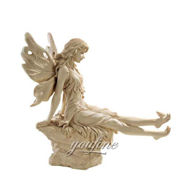 Beautiful statues Life size marble sculptures of Twinkle Toes Fairy Statue lawn ornaments for sale