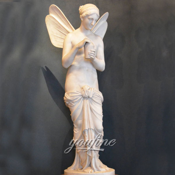 Famous art angel wings sculpture marble statues for sale