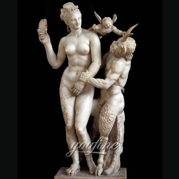 Famous sculpture artists Greek Art Aphrodite Pan and Eros from Delos Marble from Delos for sale