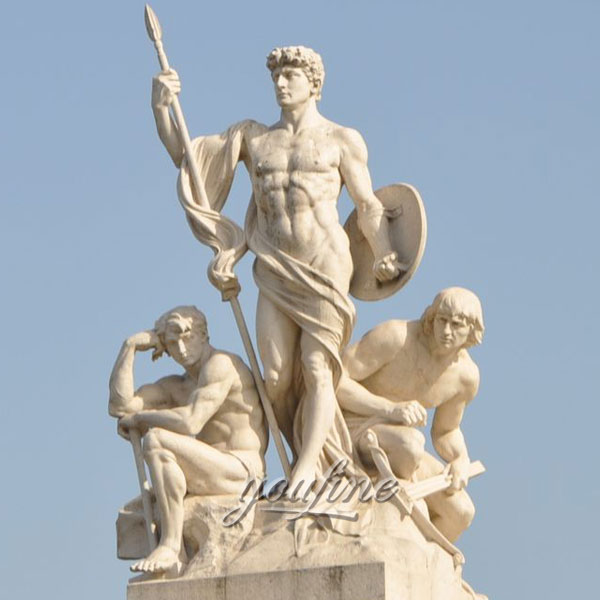 Outdoor famous art sculptures in Rome for square decor
